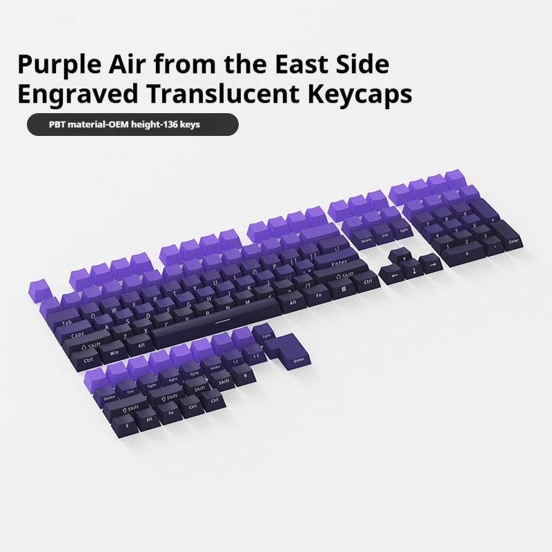 Gradient Transparent Keycap Set (No keyboard included) - ZYGNAL